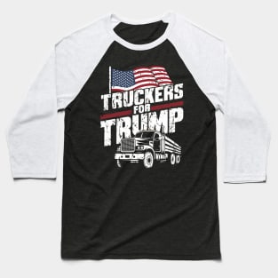 Truckers For Trump Election America Baseball T-Shirt